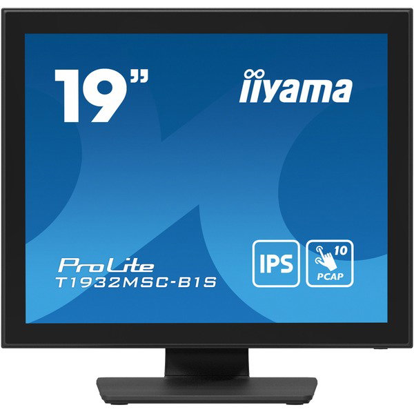 iiyama ProLite T1932MSC-B1S, LED-Monitor - 48 cm (19 inches), black (matte), SXGA, IPS, Touchscreen