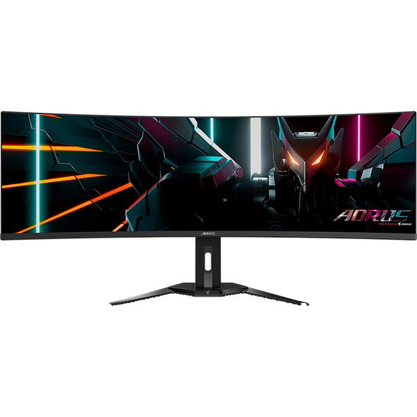 GIGABYTE AORUS CO49DQ, Gaming-Monitor - 124.4 cm (49 inches), black, DQHD, Curved, USB-C, AMD Free-Sync Premium Pro, 144Hz Panel