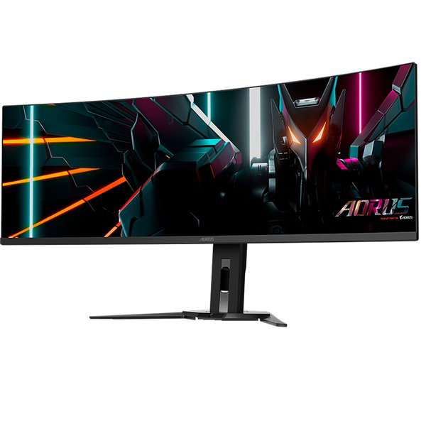 GIGABYTE AORUS CO49DQ, Gaming-Monitor - 124.4 cm (49 inches), black, DQHD, Curved, USB-C, AMD Free-Sync Premium Pro, 144Hz Panel