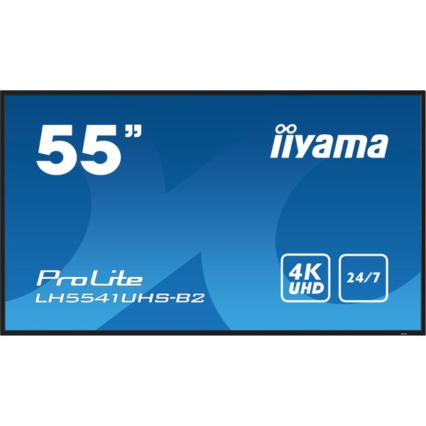 iiyama ProLite LH5541UHS-B2, Public Display - black (glossy), UltraHD/4K, IPS, Mediaplayer