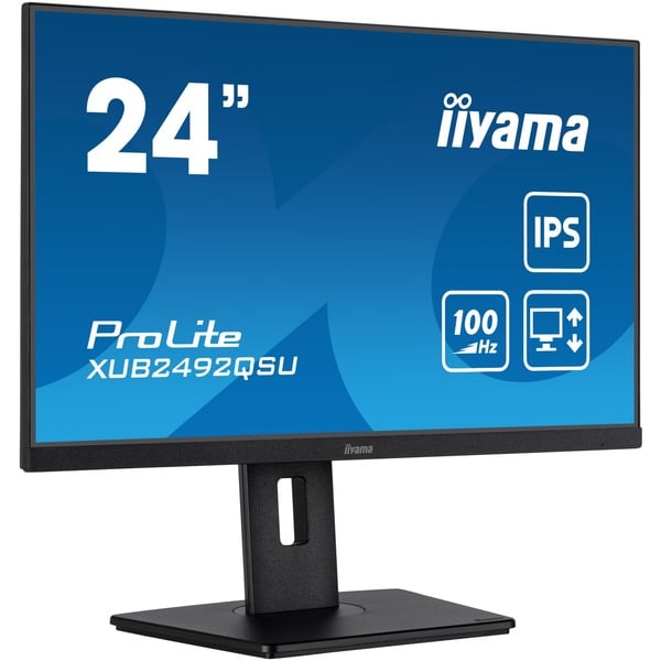 iiyama ProLite XUB2492QSU-B1, LED-Monitor - 60.5 cm (23.8 inches), black (matte), WQHD, IPS, AMD Free-Sync, 100Hz Panel