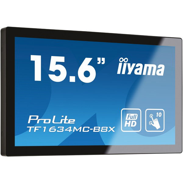 iiyama TF1634MC-B8X, Public Display - black, FullHD, 60 Hz, IP65