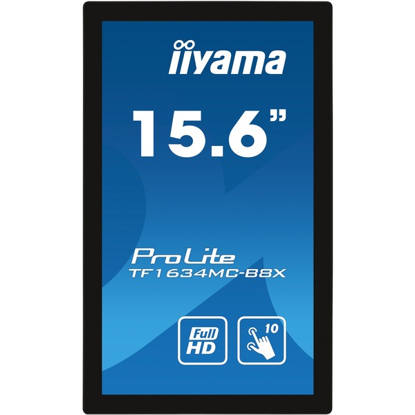 iiyama TF1634MC-B8X, Public Display - black, FullHD, 60 Hz, IP65