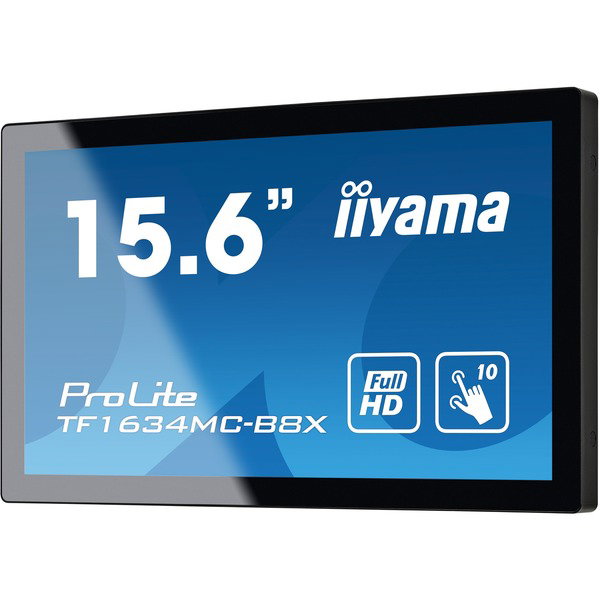 iiyama TF1634MC-B8X, Public Display - black, FullHD, 60 Hz, IP65