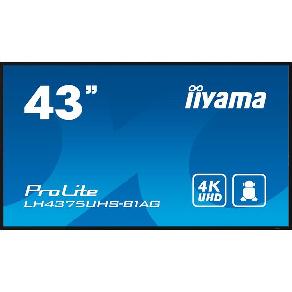 iiyama ProLite LE4341S-B2, Public Display - black (glossy), FullHD, IPS, Mediaplayer