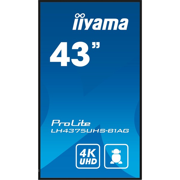 iiyama ProLite LE4341S-B2, Public Display - black (glossy), FullHD, IPS, Mediaplayer