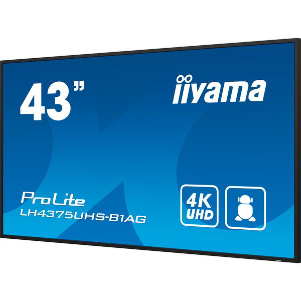 iiyama ProLite LE4341S-B2, Public Display - black (glossy), FullHD, IPS, Mediaplayer