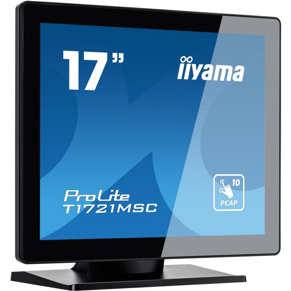 iiyama ProLite T1721MSC-B2, LED-Monitor - 43 cm (17 inches), black (matte), SXGA, TN, Touchscreen