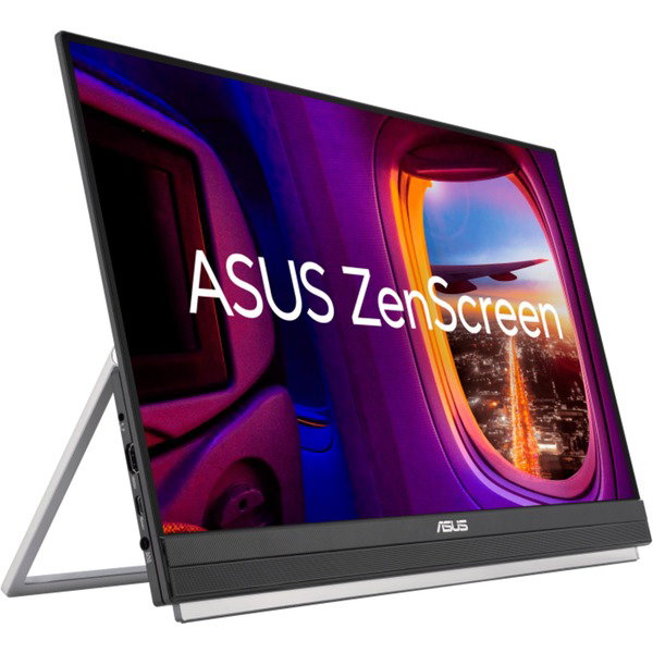 ASUS ZenScreen MB229CF, LED-Monitor - 54.6 cm (22 inches), black/silver, FullHD, IPS, USB-C, 100Hz Panel