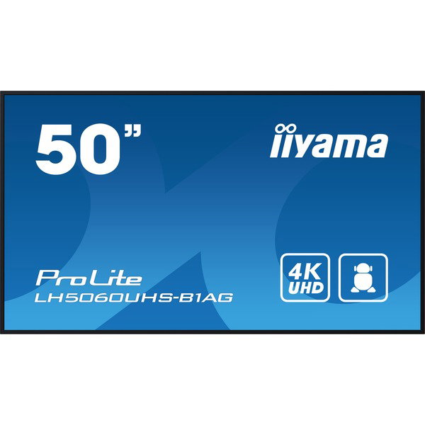 iiyama ProLite LH5060UHS-B1AG, Public Display - black (matte), UltraHD/4K, IPS, speakers
