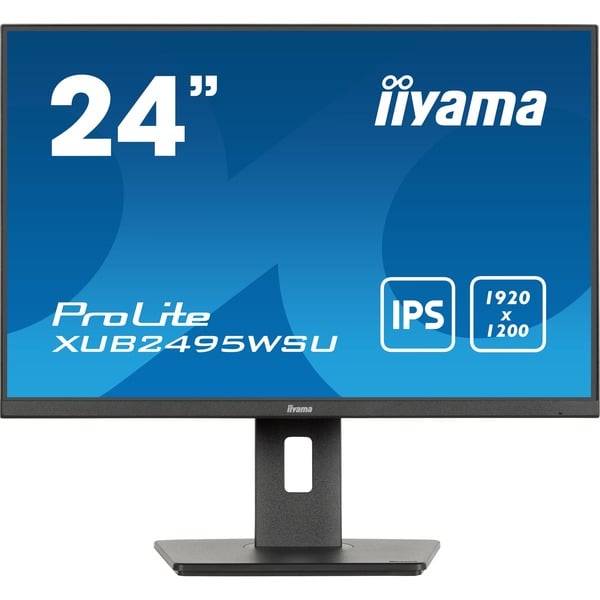 iiyama ProLite XUB2495WSU-B7, LED-Monitor - 61.1 cm (24.1 inches), black (matte), WUXGA, IPS, HDMI, DisplayPort, Ergonomischer Standfu