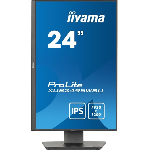 iiyama ProLite XUB2495WSU-B7, LED-Monitor - 61.1 cm (24.1 inches), black (matte), WUXGA, IPS, HDMI, DisplayPort, Ergonomischer Standfu
