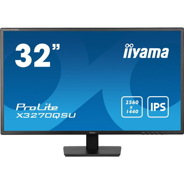 iiyama ProLite X3270QSU-B1, LED-Monitor - 80 cm (31.5 inches), black (matte), WQHD, IPS, HDMI, DP, 100Hz Panel