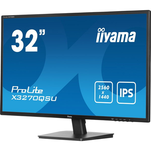 iiyama ProLite X3270QSU-B1, LED-Monitor - 80 cm (31.5 inches), black (matte), WQHD, IPS, HDMI, DP, 100Hz Panel