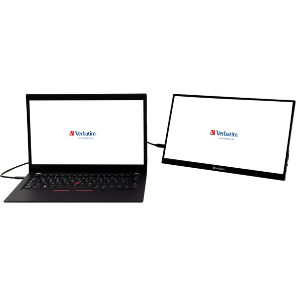 Verbatim PMT-14, LED-Monitor - 35.5 cm (14 inches), black, FullHD, IPS, USB-C, HDR