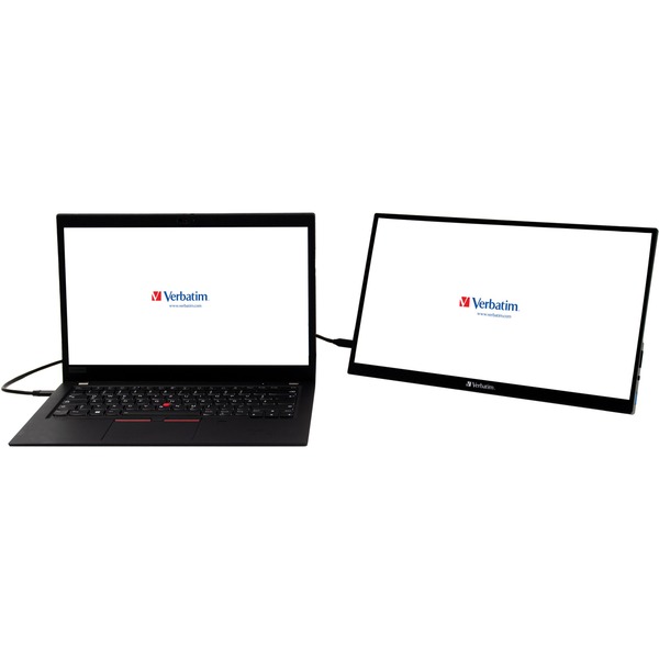 Verbatim PMT-15, LED-Monitor - 39.5 cm (15.6 inches), black, FullHD, IPS, USB-C, HDR