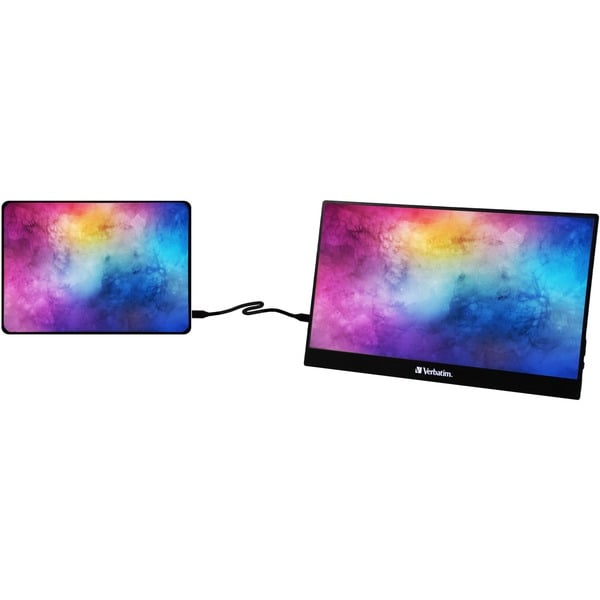 Verbatim PM-14, LED-Monitor - 35.5 cm (14 inches), black, FullHD, IPS, USB-C, HDR