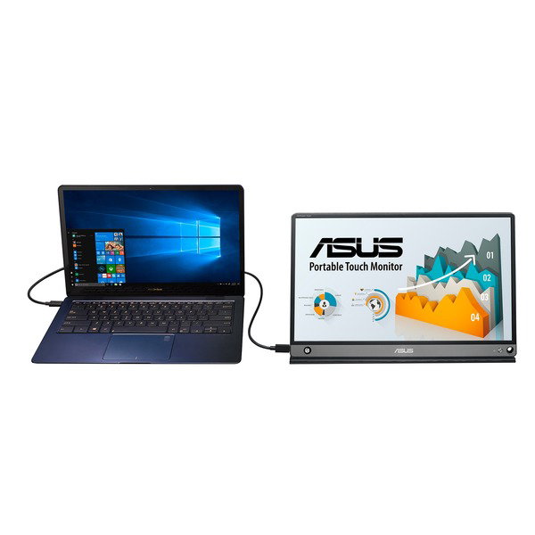 ASUS ZenScreen Touch MB16AMTR, LED-Monitor - 39.6 cm (15.6 inches), black, FullHD, IPS, Touchscreen