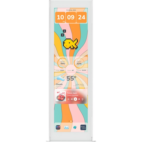 HYTE Y70 Touch Display Upgrade Snow White - 36.8 cm (14.5 inches), white, 14,5-inches-Touchscreen