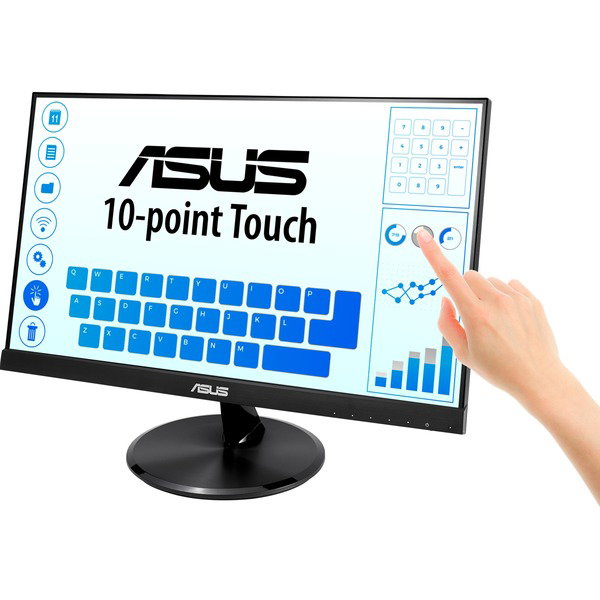 ASUS VT229H, LED-Monitor - 54.6 cm (21.5 inches), black, FullHD, IPS, Kapazitiv, Touchscreen