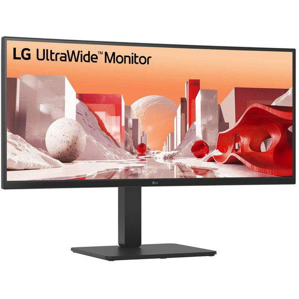 LG 34BA85QE-B.AEU, LED-Monitor - 86.7 cm (34 inches), black, UWQHD, IPS, Curved, Full-HD-Webcam/microphone
