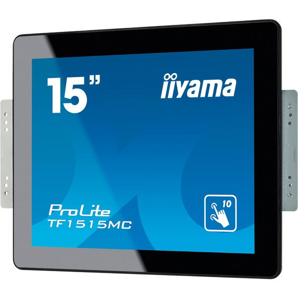 iiyama TF1515MC-B2, LED-Monitor - 38 cm (15 inches), black, XGA, TN, HDMI, Touchscreen