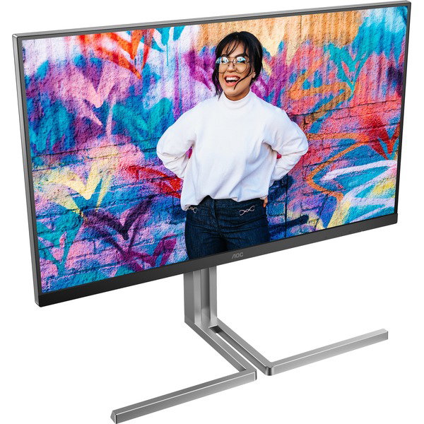 AOC U32U3CV, LED-Monitor - 80 cm (31.5 inches), black, UltraHD/4K, Nano IPS, USB Hub, KVM