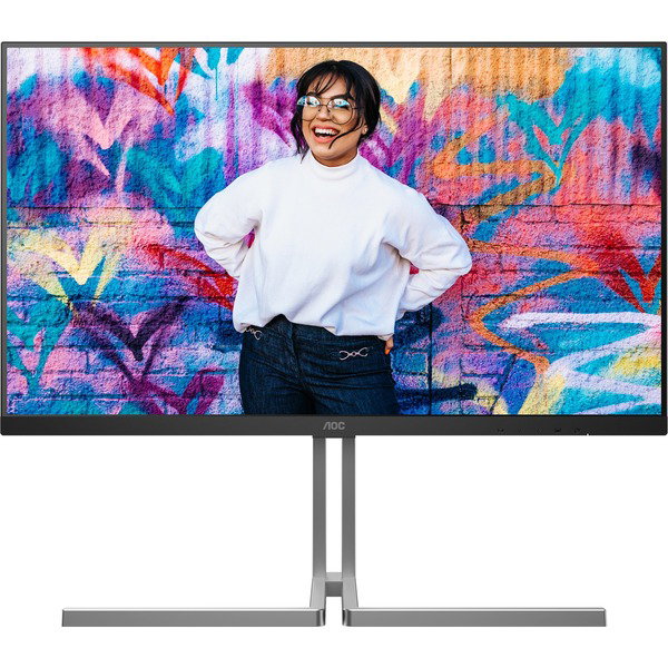 AOC U32U3CV, LED-Monitor - 80 cm (31.5 inches), black, UltraHD/4K, Nano IPS, USB Hub, KVM