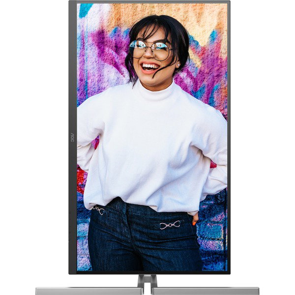 AOC U32U3CV, LED-Monitor - 80 cm (31.5 inches), black, UltraHD/4K, Nano IPS, USB Hub, KVM