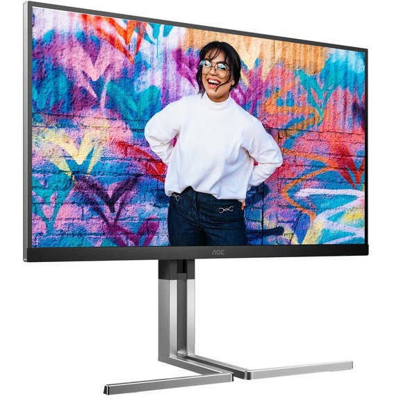 AOC Q27U3CV, QLED-Monitor - 68.6 cm (27 inches), black, QHD, IPS QD, USB Hub, KVM