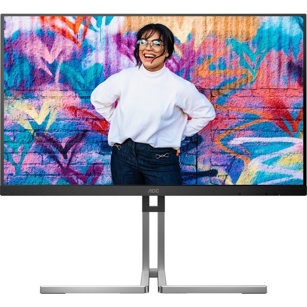 AOC Q27U3CV, QLED-Monitor - 68.6 cm (27 inches), black, QHD, IPS QD, USB Hub, KVM