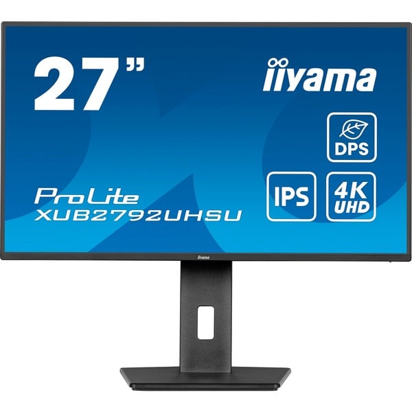 iiyama ProLite XUB2792UHSU-B6, LED-Monitor - 68.5 cm (27 inches), black (matte), UltraHD/4K, IPS, HDMI, DP, USB-C, USB-Hub