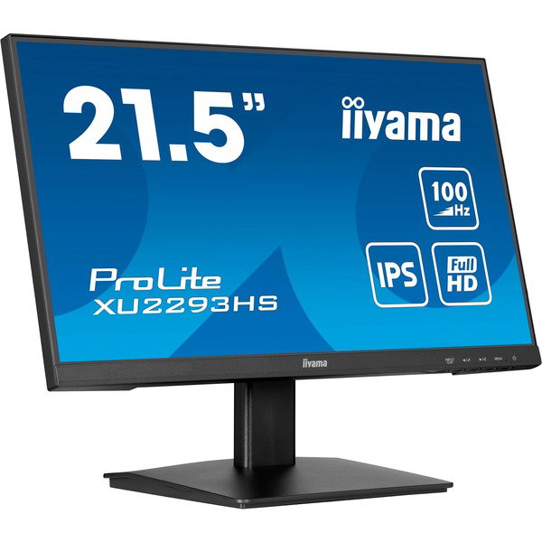iiyama ProLite XU2293HS-B6, LED-Monitor - 54.5 cm (21.5 inches), black (matte), FullHD, IPS, HDMI, DP, 100Hz Panel