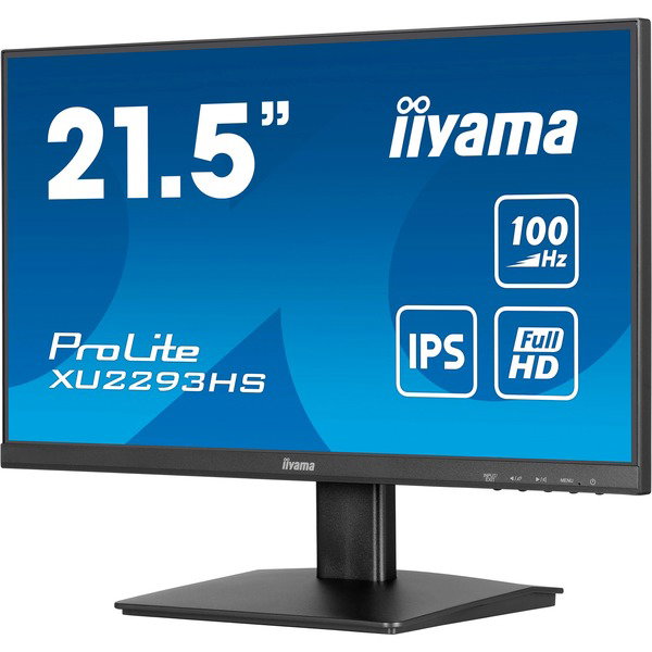 iiyama ProLite XU2293HS-B6, LED-Monitor - 54.5 cm (21.5 inches), black (matte), FullHD, IPS, HDMI, DP, 100Hz Panel