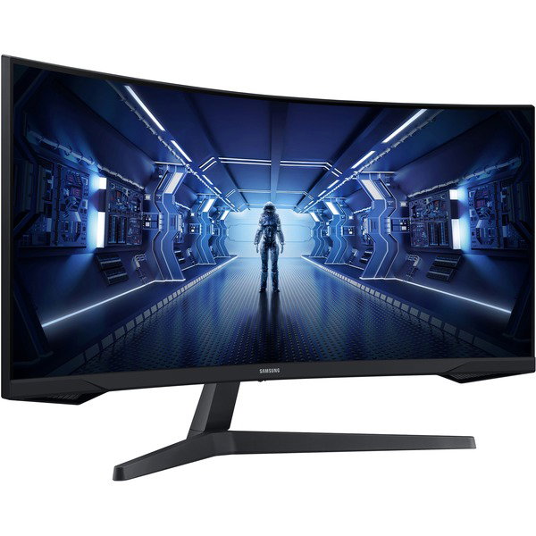 Samsung Odyssey G5 C34G55TWWP, Gaming-Monitor - 86 cm (34 inches), black, UWQHD, VA, AMD Free-Sync, Curved, 165Hz Panel