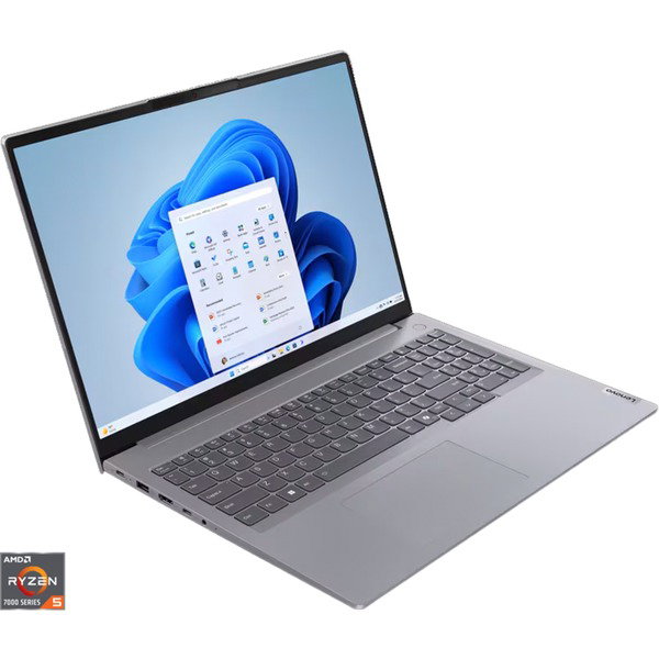 Lenovo ThinkBook 16 G7 ARP (21MW001WGE), Notebook - gray, AMD Ryzen 5 7535HS, AMD Radeon 660M, 16 GB DDR5, 512 GB (512 GB SSD), Windows 11 Pro