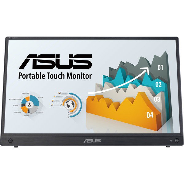 ASUS ZenScreen MB16AHT, LED-Monitor - 40 cm (16 inches), black, FullHD, IPS, Multitouch, USB-C