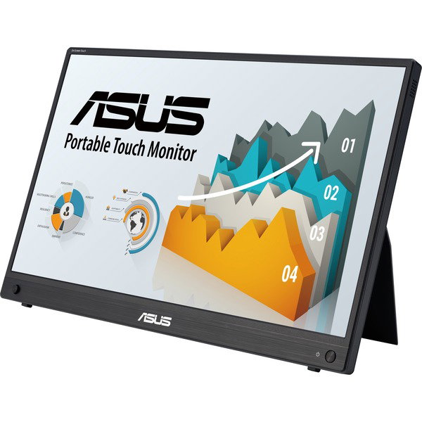 ASUS ZenScreen MB16AHT, LED-Monitor - 40 cm (16 inches), black, FullHD, IPS, Multitouch, USB-C