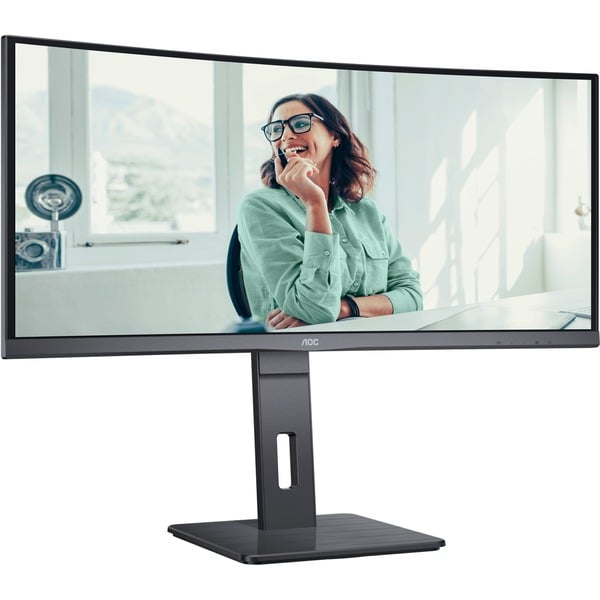 AOC CU34P3CV, LED-Monitor - 86 cm (34 inches), black, WQHD, VA, Curved, Adaptive-Sync, USB-Hub, 100Hz Panel