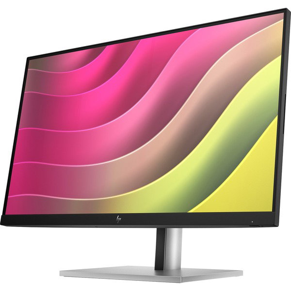 HP E24t G5, LED-Monitor - 60.5 cm (23.8 inches), black/silver, Full HD, IPS, DisplayPort, HDMI, USB-Hub, Pivot, Touch