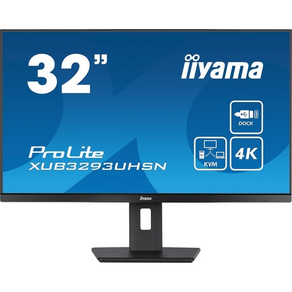 iiyama ProLite XUB3293UHSN-B5, LED-Monitor - 80 cm (31.5 inches), black, Ultra HD/4K, IPS, HDMI, DisplayPort, USB-C