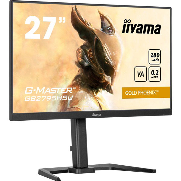 iiyama G-Master GB2795HSU-B1 gold Phoenix, Gaming-Monitor - 68.6 cm (27 inches), black (matte), FullHD, VA, HDR, 280Hz Panel