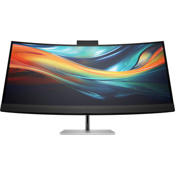 HP S7 Pro 740pm Konferenzmonitor, LED-Monitor - 100.8 cm (39.7 inches), black/silver, WUHD, IPS, Curved, USB-C/Thunderbold 3