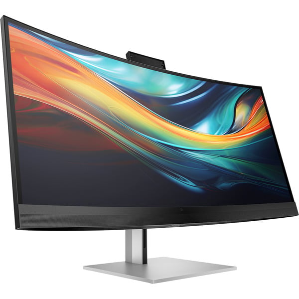 HP S7 Pro 740pm Konferenzmonitor, LED-Monitor - 100.8 cm (39.7 inches), black/silver, WUHD, IPS, Curved, USB-C/Thunderbold 3