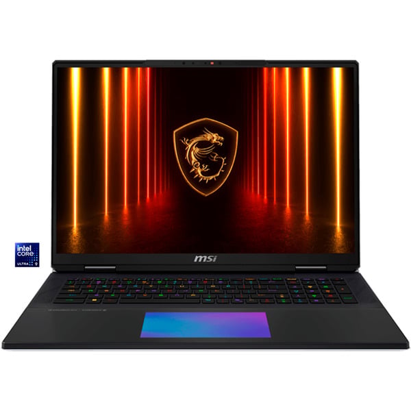 MSI Titan 18 HX AI A2XWJG-656, Gaming-Notebook - black/silver, Intel Core Ultra 9 285HX, NVIDIA GeForce RTX 5090, 64 GB DDR5, 6 TB (2 TB SSD & 2 TB SSD & 2 TB SSD), Windows 11 Pro