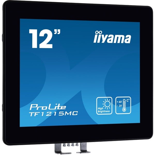 iiyama TF1215MC-B1, LED-Monitor - 31 cm (12.1 inches), black, XGA, IPS, Touchscreen, IP65