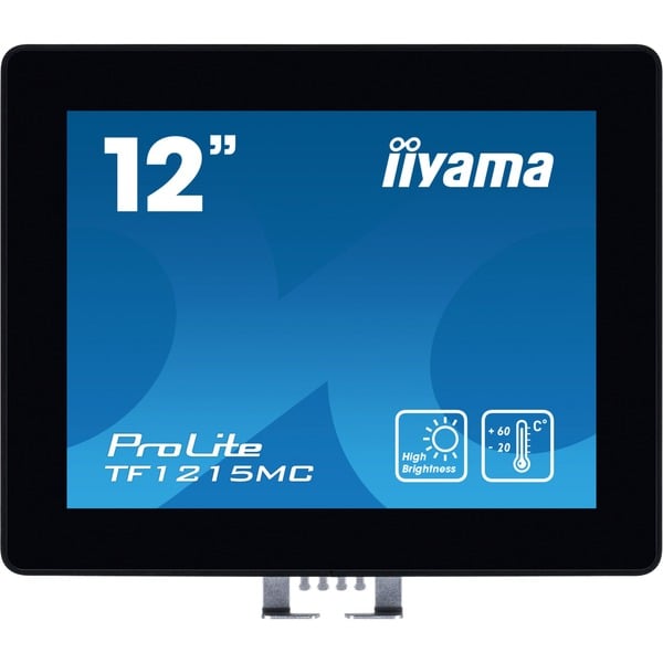 iiyama TF1215MC-B1, LED-Monitor - 31 cm (12.1 inches), black, XGA, IPS, Touchscreen, IP65