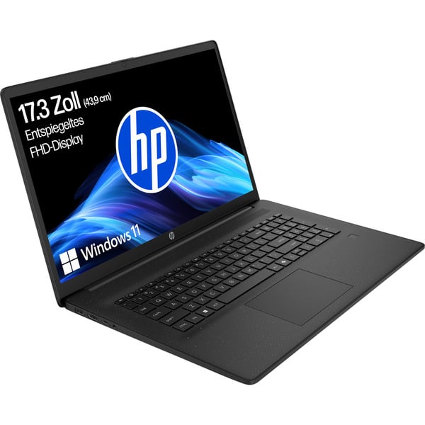 HP 17-cn2270ng, Notebook - black, Intel Core i7-1255U, Intel Iris Xe Graphics, 16 GB DDR4, 512 GB (512 GB SSD), Windows 11 Home