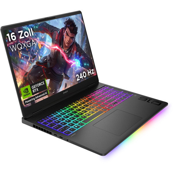 OMEN MAX 16-ak0174ng, Gaming-Notebook - black, AMD Ryzen AI 7 350, NVIDIA GeForce RTX 5070 Ti, 32 GB DDR5, 1 TB (1 TB null), without operating system