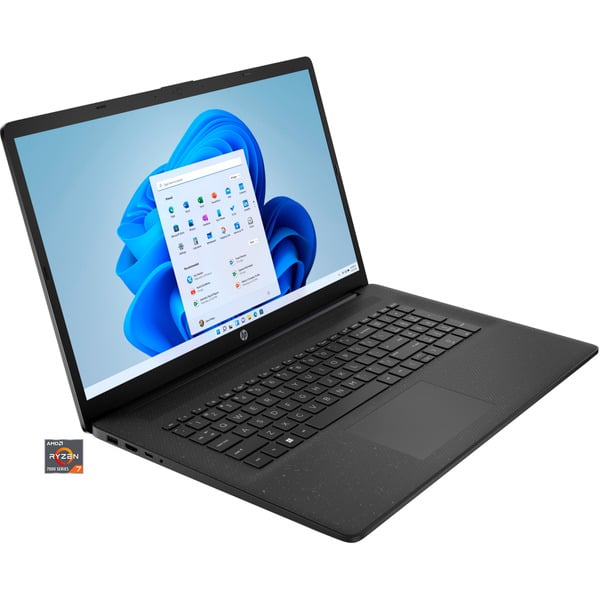 HP 17-cp3280ng, Notebook - black, AMD Ryzen 7 7730U, AMD Radeon Graphics, 16 GB DDR4, 512 GB (512 GB SSD), Windows 11 Home